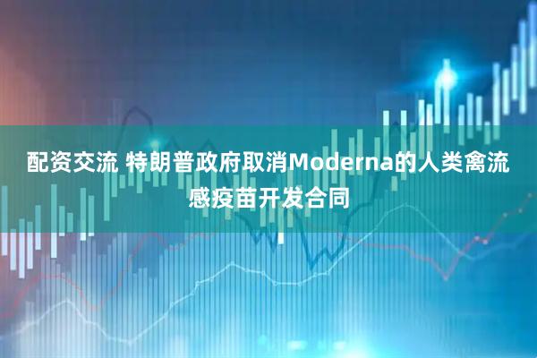 配资交流 特朗普政府取消Moderna的人类禽流感疫苗开发合同